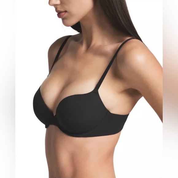 NWT Skims Fits Everybody Push Up Demi Bra Onyx